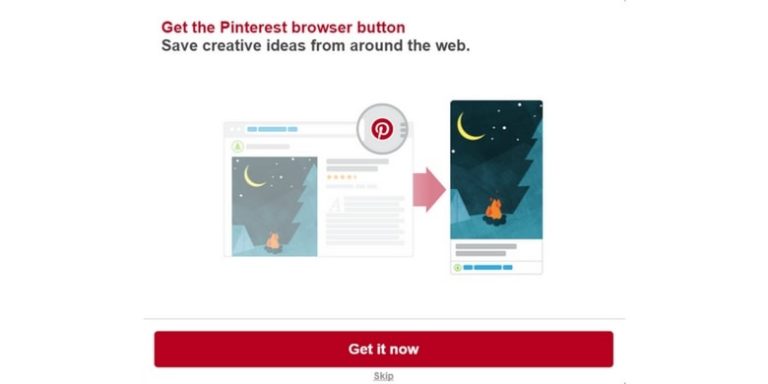 Get Pinterest Browser Button